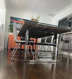 Artefacto Reclaimed Wood large dining table. Seats 6 - 8 RH / Arhaus / Modloft quality
