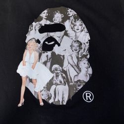 bape marilyn monroe shirt medium