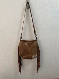 Edgy Hairon Bag Leather Crossbody