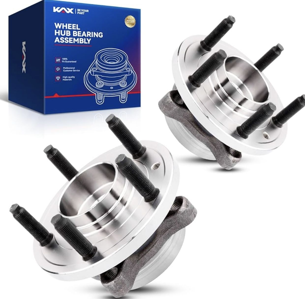 KAX 513275 2PCS Rear Wheel Hub Bearing Compatible with Ford Edge 2011-2014, Ford Taurus 2010-2019, Ford Flex 2009-2019, Lincoln MKX 2011-2015 【Vehicl