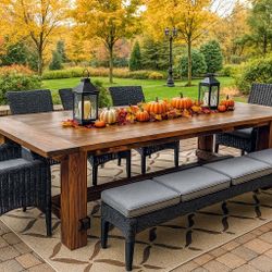 Custom Designed Farmhouse Dining Tables. 