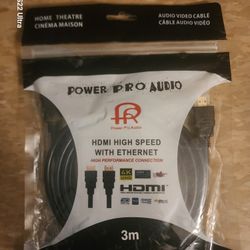 NEVER USED NEW HDMI HIGH SPEED WITH ETHERNET 