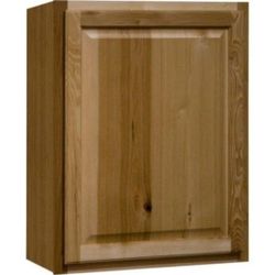 Hampton 24 in. W x 12 in. D x 30 in. H Assembled Wall Kitchen Cabinet in Natural Hickory
