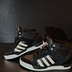 Adidas NEO Raleigh Mid High-Tops - Black/White 