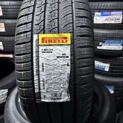 SET OF NEW TIRES 235/45/18 PIRELLI PZERO ALL SEASON INCLUDING MOUNT AND BALANCE 
