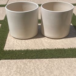 Two AC 16 Gainey Flower Pots Mid Century 