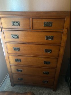 Real wood dresser