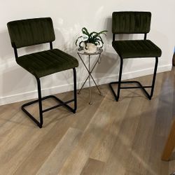 Forest Green Counter Height Stools