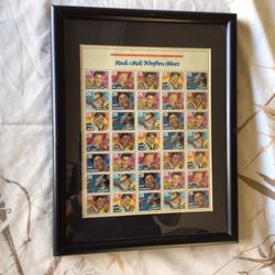 Rock And Roll Framed Stamps