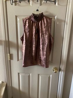 Blusa Rosada Metálico , Marca Olivia Martín- Size L