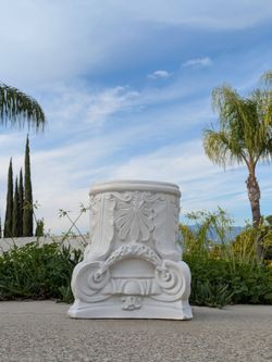 Beautiful White Classical Pedestal