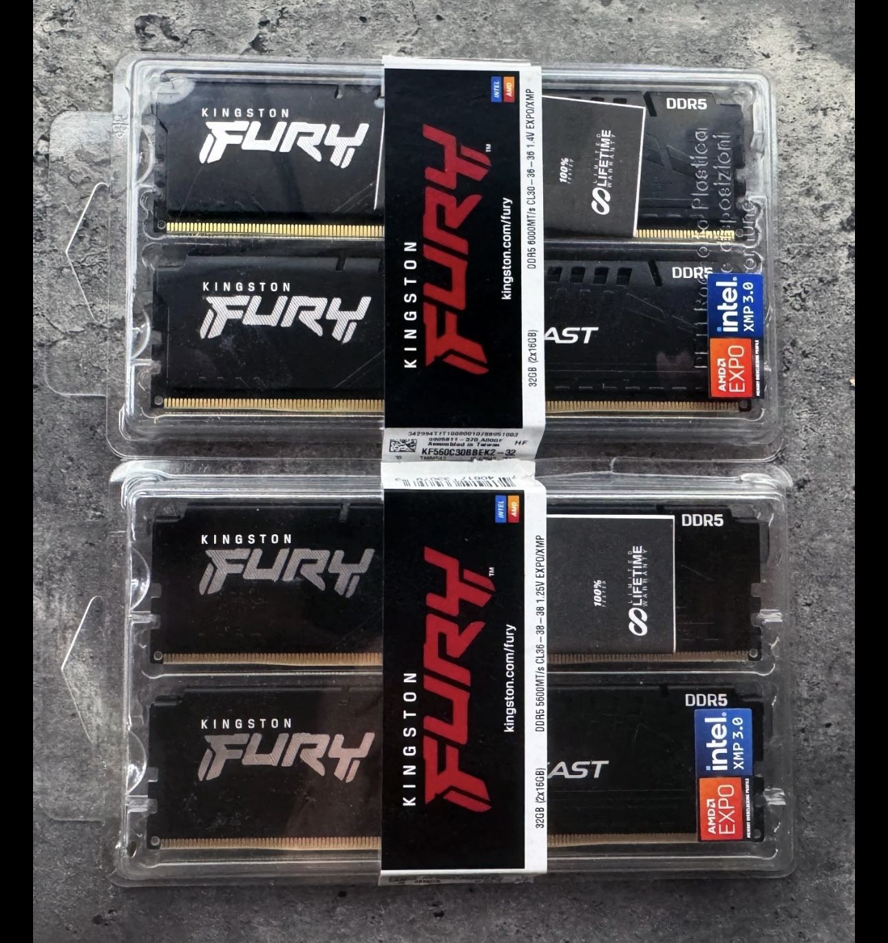 Kingston Fury Beast 32GB (2x16GB) 6000MT/s DDR5