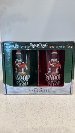 Snoop Dogg on the Stoop Pint Glasses Set of 2