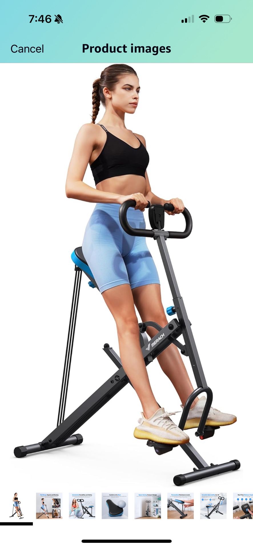 Merach 2 In 1 Squat Row Machine