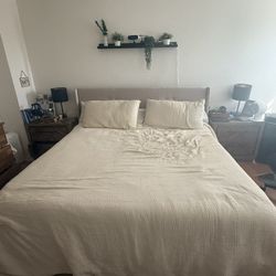 King Bed Frame With Storage And Mattress 