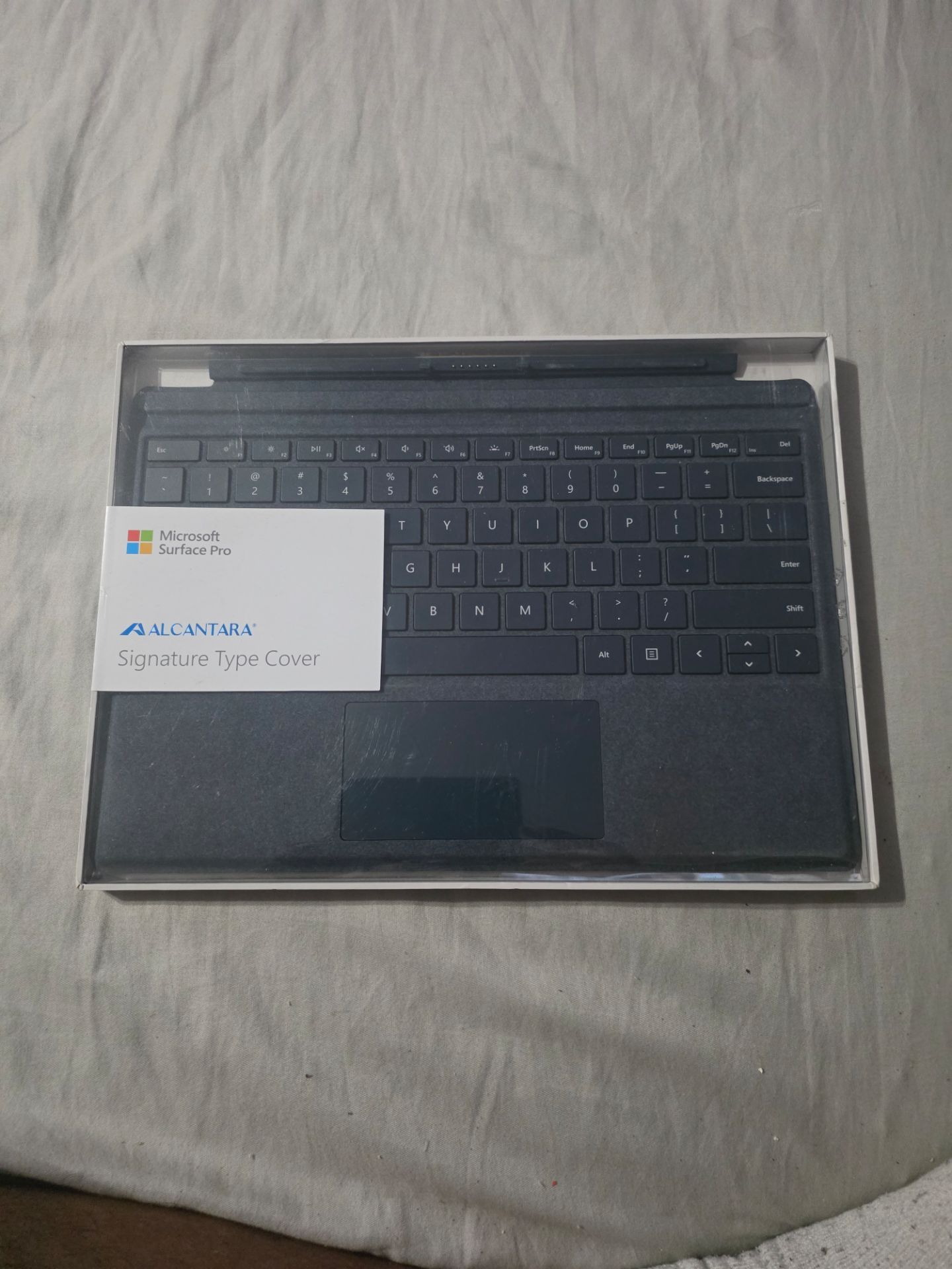 Microsoft Surface Pro Alcantara Signature Type Cover Keyboard. Cobalt Blue. New