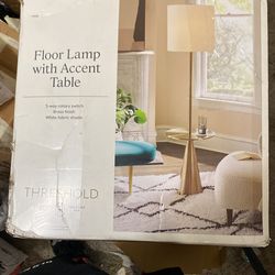 Floor Lamp With Small Table Attracted
