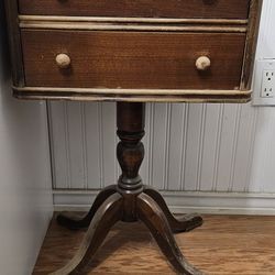 Vintage Sewing Side Table 