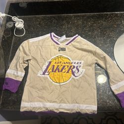 kids laker shirt long sleeve size 4 