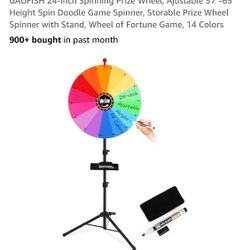 GADFISH New Spinning Adjustable Prize Wheel