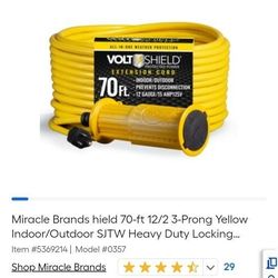Heavy Duty Extension Cable 70 feet