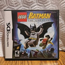 NINTENDO DS LEGO  BATMAN THE VIDEO GAME "NO GAME "  MANUAL & CASE ONLY ' 