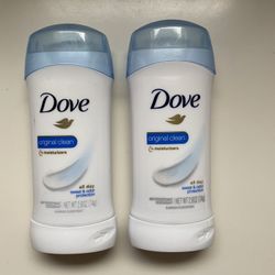 Dove deodorant  -original scent 2/$5