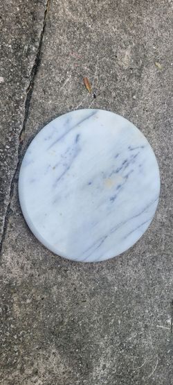 Solid marble lazy susan