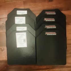 Body Armor Level 3; 4 Plates And Trauma Pads 