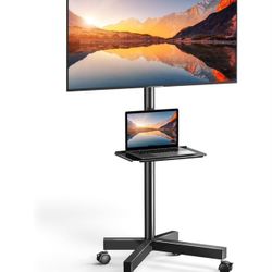 PERLESMITH Rolling TV Stand on Wheel