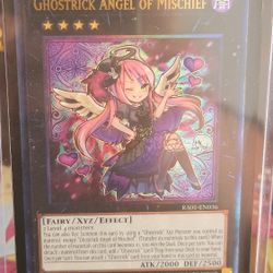 YUGIOH Ghostrick Angel of Mischief  RA01-EN036  Prismatic Ultimate Rare 