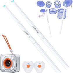 Electronic Drum Set Portable - Quiet Electric Drum Practice Set Air Drumsticks With 3.5mm Input, Pocketdrum Drumming App Lessons Games, Lanyard - with