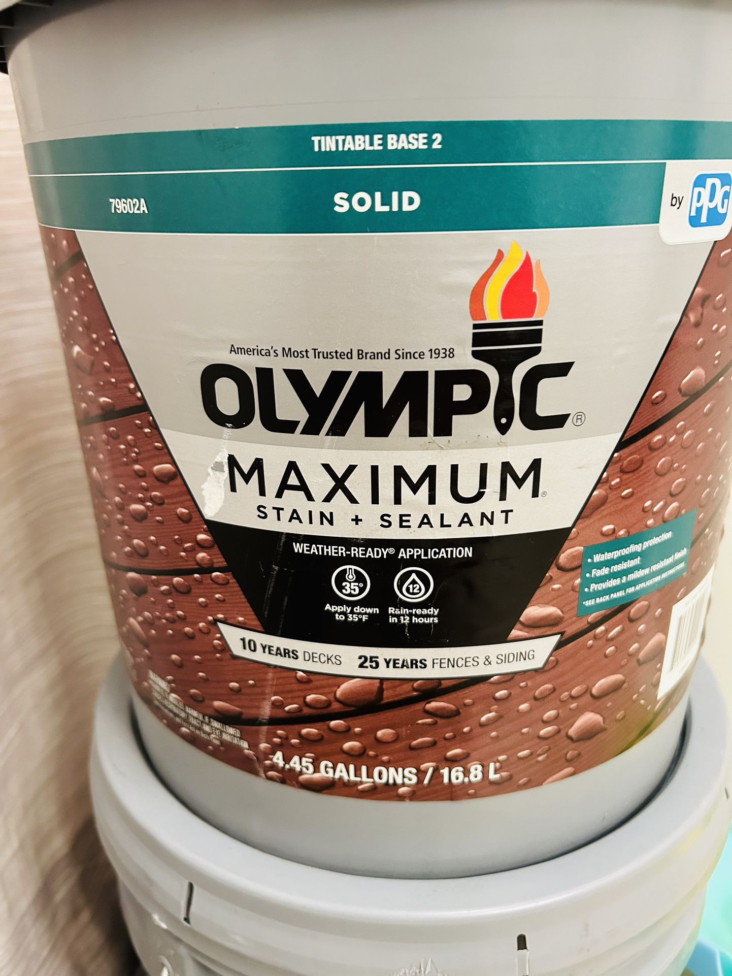 Olympic Maximum Stain + Sealant 5 Gallons 