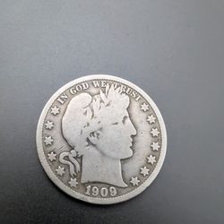 1909o Barber Half Dollar New Orleans Mint 