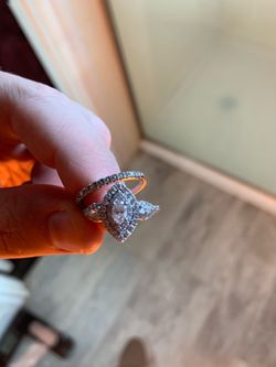Wedding ring + band