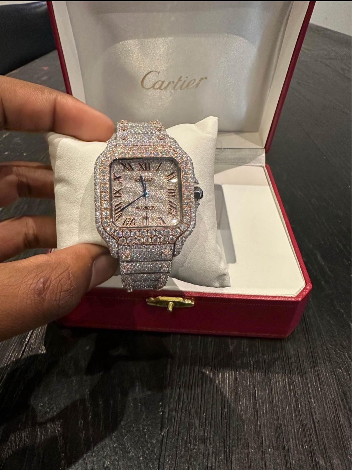 Fully flooded bus down VVS Moissanite diamond AP Royal Oak