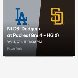 PADRES TICKETS GAME4 2 TICKETS