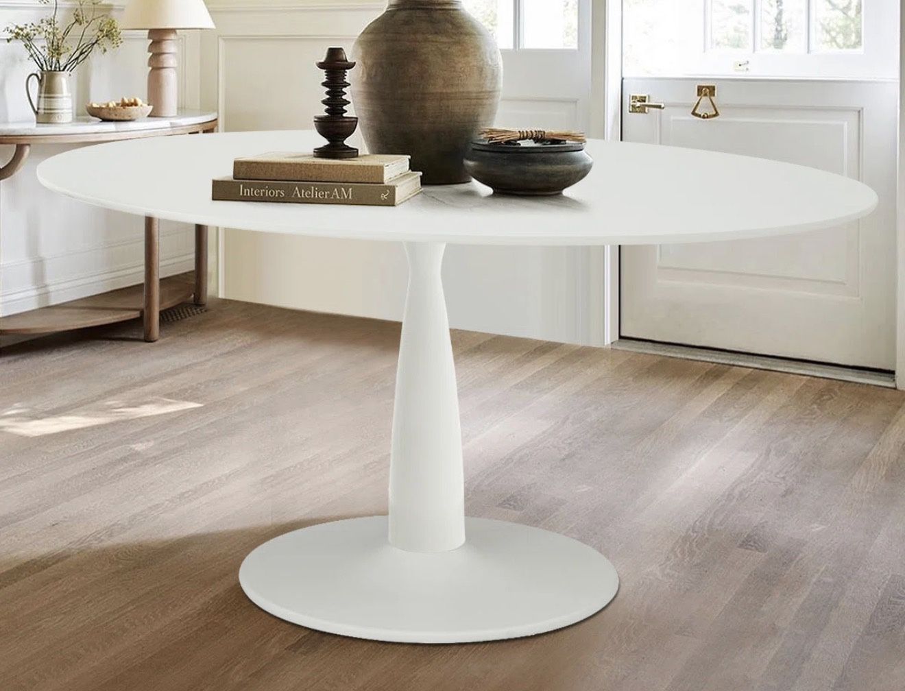 White Oval Dining Table – Like New