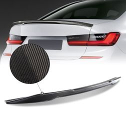 2019-2022 BMW 3 Series Sedan Carbon Fiber V Style Duck Bill Trunk Spoiler