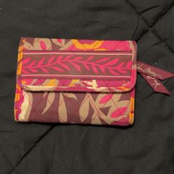 Vera Bradley Multicolor Leaf Pattern Wallet