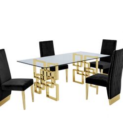 Contemporary 5pc Dining Set