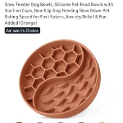 Slow feeder dog food bowl - 3 available - $5 each