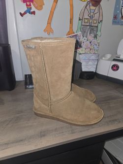 Bearpaw Suede Shearling Boots Size 7