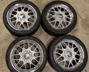 17x7 BBS Rs2 RS716 4x114.3 wheels rims tires are bad