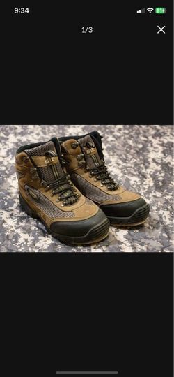 Bite Upstream Leather & Nylon Mesh Upper Felt Sole Fishing Wading Boots - size 8 8 1/2 8.5