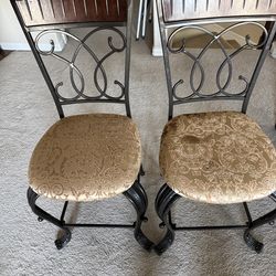 2 high dining table chairs for 30