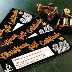 Tattoo Gift Certificates 