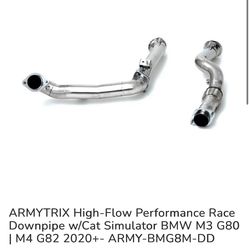 Bmw g80/g82 armytrix hight flow downpipes/ exhaust