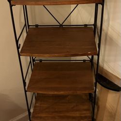 Foldable Wooden and Metal Rack