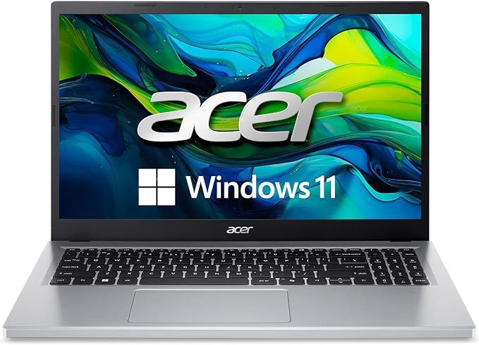 acer Aspire Go 15 Slim Laptop | 15.6" FHD (1920 x 1080) IPS | Intel Core i3-N305| Intel UHD Graphics | 8GB LPDDR5 | 128GB UFS | Wi-Fi 6 | AI PC | Wind